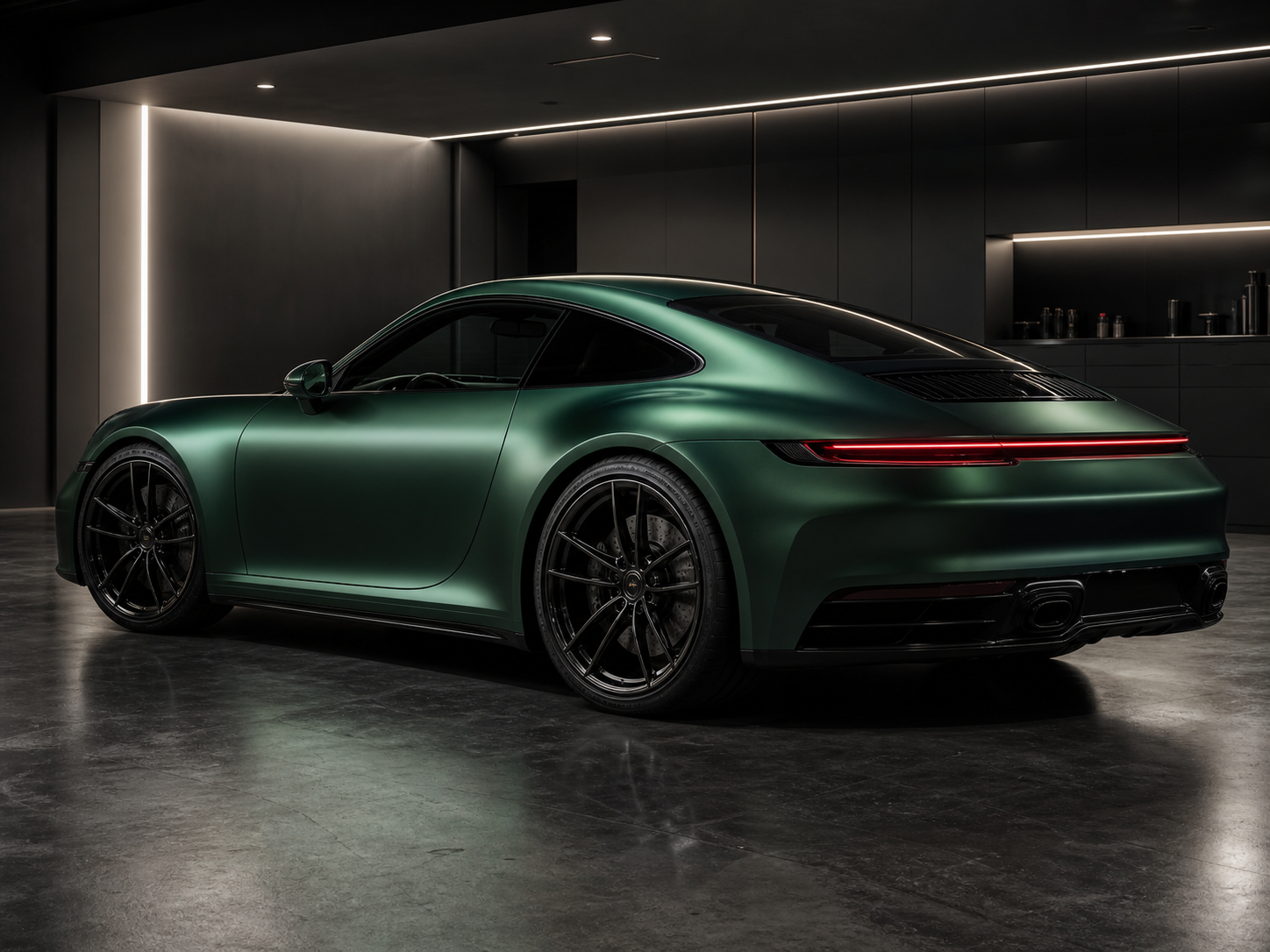 Satin Emerald Coupe